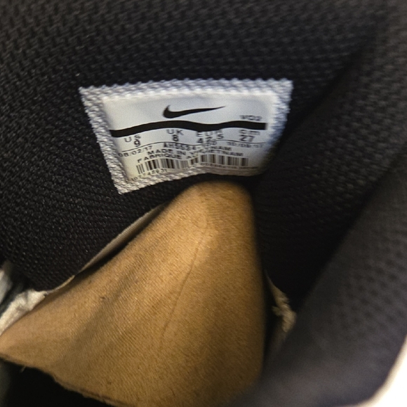 Nike Mens Air Force Max White Black Sneakers - Picture 5 of 9